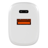 Adaptador De Parede Com 1 Porta Usb 1 Tipo c Pd 20w Revo 16