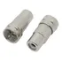 Adaptador De Rca F P/ Coaxial M Rg6/ Rg59 Entrada De Antena.