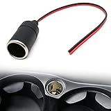 Adaptador De Tomada De Cabo De Tomada Fêmea Para Isqueiro De Carro, 12 V 24 V, Adaptador De Conector De Cabo De Charuto De Substituição Para Carro