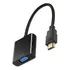 Adaptador De Vídeo E Audio Hdmi Macho P  Vga Femea Conversor