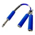 Adaptador Divisor Splitter P10 + 2 Jacks P10 De 20cm