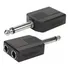 Adaptador Duplicador P10 Mono P/microfone P/ Karaokê
