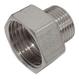 Adaptador Fêmea 1 2 Bsp X Macho 1 4 Npt Em Inox 304