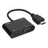 Adaptador Hdmi Para Vga Hdmi Com Saída De Áudio Jack 3.5mm
