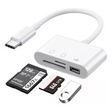 Adaptador Hub Otg Leitor De Usb Cartão De Memoria Tf Tipo C