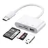 Adaptador Hub Otg Usb Cartão De Memoria Tf Cf Tipo C