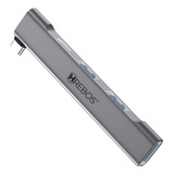 Adaptador Hub Usb Usb Tipo C 3 0 Extensor 4 Portas Premium Cor Prateado