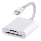 Adaptador Leitor Cartão Sd Tf Para iPhone E iPad Lightning