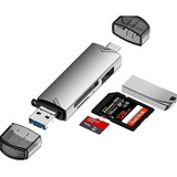 Adaptador Leitor De Cartão Memória Usb c Para Sd Tf Usb