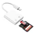 Adaptador Lightning Leitor Cartão Sd Tf iPhone 11 X 8 iPad 