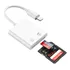Adaptador Lightning Leitor Cartão Sd Tf iPhone 11 X 8 iPad