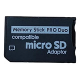 Adaptador Memory Stick Pro Duo Compatível Psp Micro Sd 