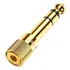 Adaptador Mini Jack 6 5mm Macho Para 3 5mm Fêmea Gold
