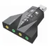 Adaptador Placa De Audio Usb 7.1 Entrada P2 Fone E Microfone