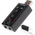 Adaptador Placa De Som Audio Usb Externa 7.1 Pc Notebook Cpu Cor Preto