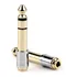 Adaptador Plug P2 Para P10 Stereo Ouro Profissional