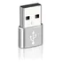 Adaptador Plug Usb Tipo C Para Usb 3.0 Macho Dados Otg Cor Prata