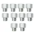 Adaptador Redução Rosca Macho 1 4 Npt X 1 4 Bsp F Aço 10 Un