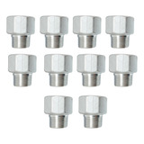 Adaptador Redução Rosca Macho 1 4 Npt X 1 4 Bsp F Aço 10 Un