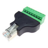 Adaptador Rj45 Macho Para Bornes Com Parafusos