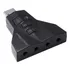 Adaptador Som Usb 4 Portas P2 Universal Para Ps3 - Vinik Cor Preto
