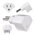Adaptador Tomada Americano X Brasileiro 3 Pinos 10a Branco