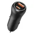 Adaptador Universal Celular Carro Pd&qc3.0 Duplo Usb Pd 20w Cor Preto
