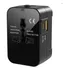 Adaptador Universal De Viagem Com Portas Usb E Tipo-c, Carregador Rápido Pd 20w E Qc 18w, Compatível Com Tomadas Em Eua, Ue, Reino Unido E Austrália - Shaolong