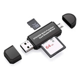 Adaptador Usb 2.0/ Micro Usb Leitora Cartão Sd/ Micro Sd 4x1