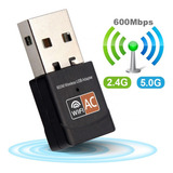 Adaptador Wifi Dual Band 2 4   5ghz 600mbps Wireless 5g Ac