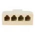 Adapto Multiplicador Sinal Linha Telefone 1x4 Rj11 F At55f