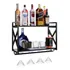 Adega Bar Industrial Para Bebidas Prateleira Dupla Aço 60cm