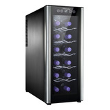 Adega De Vinho Climatizada Electrolux 12 Garrafas Uma Porta Acabamento Em Alumínio Acb12 Bivolt
