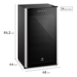 Adega Electrolux 34 Garrafas Uma Porta Com Painel Digital Wsf34 127v