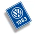 Adesivo 1983 Para Vidro Vw Fusca Brasília Kombi Variant Tl