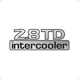 Adesivo 2.8 Td Intercooler Frontier Tampa Traseira Genérico