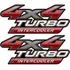 Adesivo 4x4 Turbo Intercooler Hilux 2009 2011 2012 2013 2014