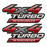 Adesivo 4x4 Turbo Intercooler Hilux 2010 2011 2012 2013 2014