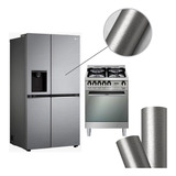 Adesivo Aco Escovado Inox