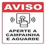 Adesivo Aperte A Campainha E Aguarde Branco