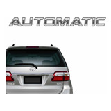Adesivo Automatic Tampa Traseira Hilux Sw4 2005 A 2016 