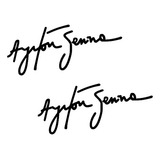 Adesivo Ayrton Senna Assinatura