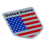 Adesivo Badge Emblema Metal Estados Unidos Eua United States
