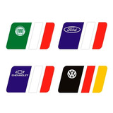 Adesivo Bandeira País Alemanha, Itália, França Ford Fiat Vw