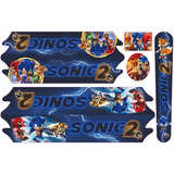 Adesivo Bicicleta Infantil Sonic