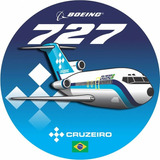 Adesivo Boeing 727 Cruzeiro