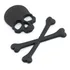 Adesivo Caveira 3d Emblema Badget Skull Custom Chopper Moto