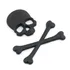 Adesivo Caveira 3d Sticker Skull Crossbones Custom Chopper 