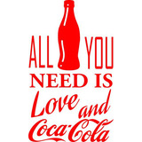 Adesivo Coca cola Porta