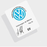 Adesivo Controle Qualidade Vw